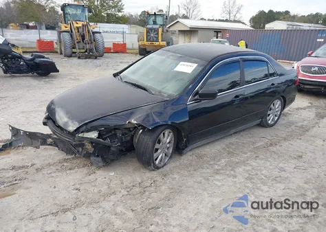 2007 Honda Accord 3.0 Se из США, поврежденный, VIN 1HGCM66467A060529